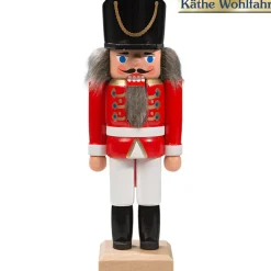 HODREWA Nussknacker-Nussknacker "Husar" Rot, 14,5Cm