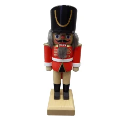 HODREWA Nussknacker-Nussknacker "Husar" Rot, 18Cm