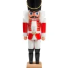 HODREWA Nussknacker-Nussknacker "Husar" Rot, 27Cm