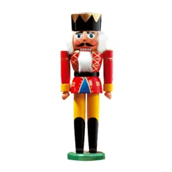 HODREWA Nussknacker-Nussknacker "Konig" Rot, 24Cm