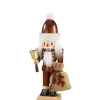 Christian ULBRICHT Nussknacker-Nussknacker "Weihnachtsmann Mit Glocke" Natur, 30Cm