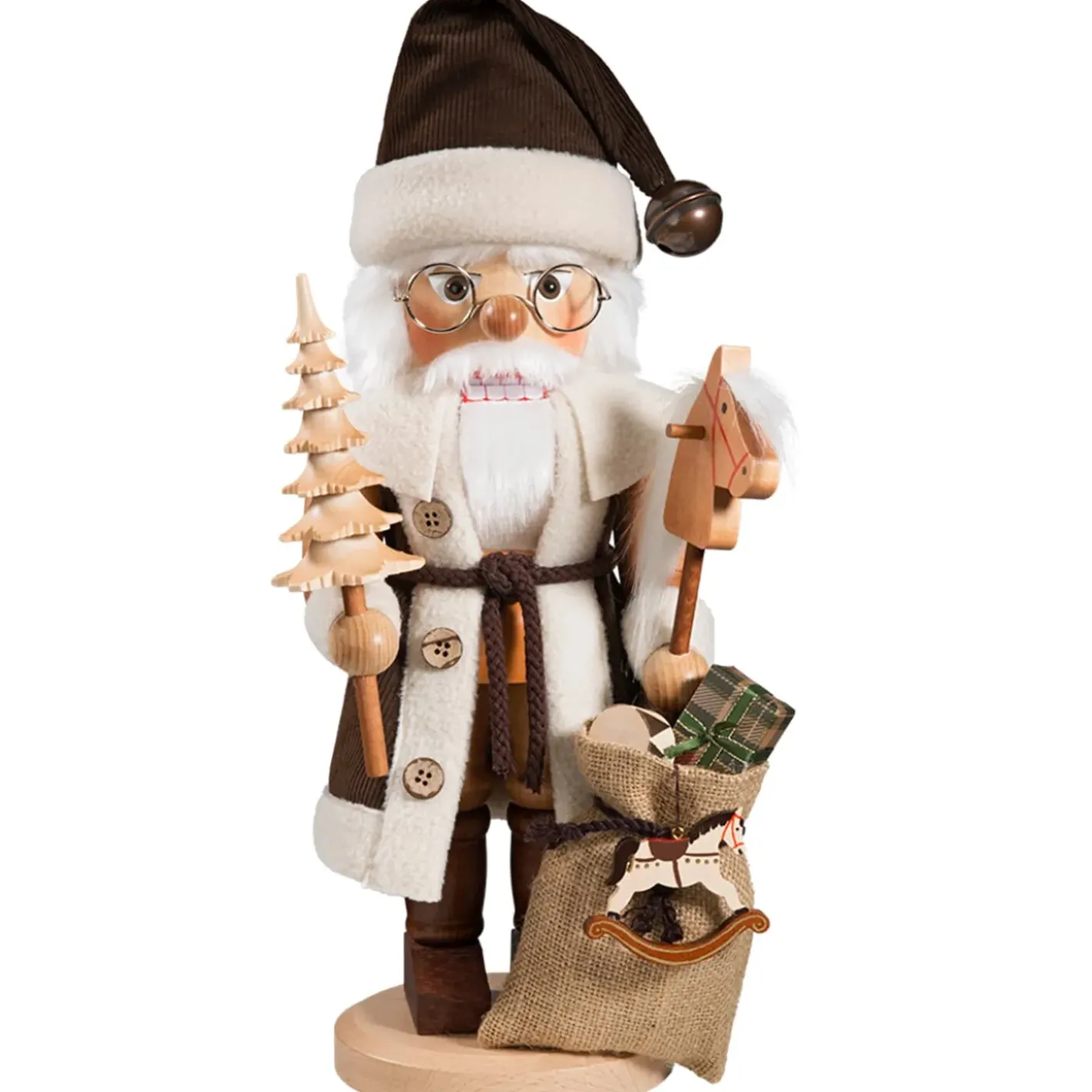 Christian ULBRICHT Nussknacker-Nussknacker "Weihnachtsmann Mit Grosem Geschenkesack", 41,5Cm