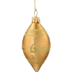 Käthe Wohlfahrt Baumkugeln Und Set-Angebote-Olive Gold Mit Noten