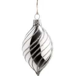 Käthe Wohlfahrt Baumkugeln Und Set-Angebote-Olive Silber Mit Silber Spiraldekor