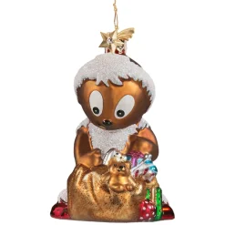 Poesie in Glas Baumschmuck Aus Glas-Pittiplatsch Als Weihnachtsmann