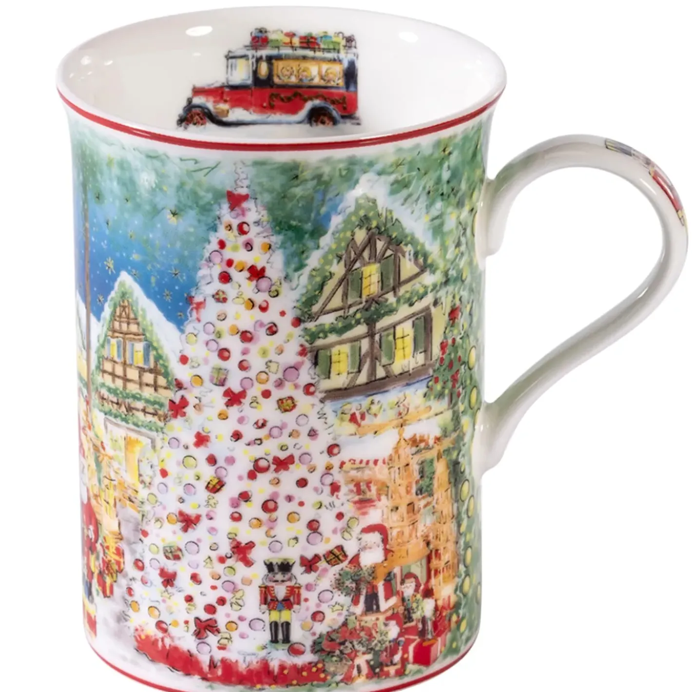 Käthe Wohlfahrt Tischdeko-Porzellan-Tasse "40 Jahre Weihnachtsdorf"