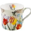 Käthe Wohlfahrt Tischdeko-Porzellantasse Tulpen Und Vogel