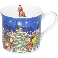 Käthe Wohlfahrt Tischdeko-Porzellan-Tasse "Weihnachtsmarkt"