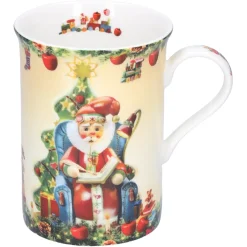 Käthe Wohlfahrt Tischdeko-Porzellan-Tasse "Weihnachtsmann Im Sessel"