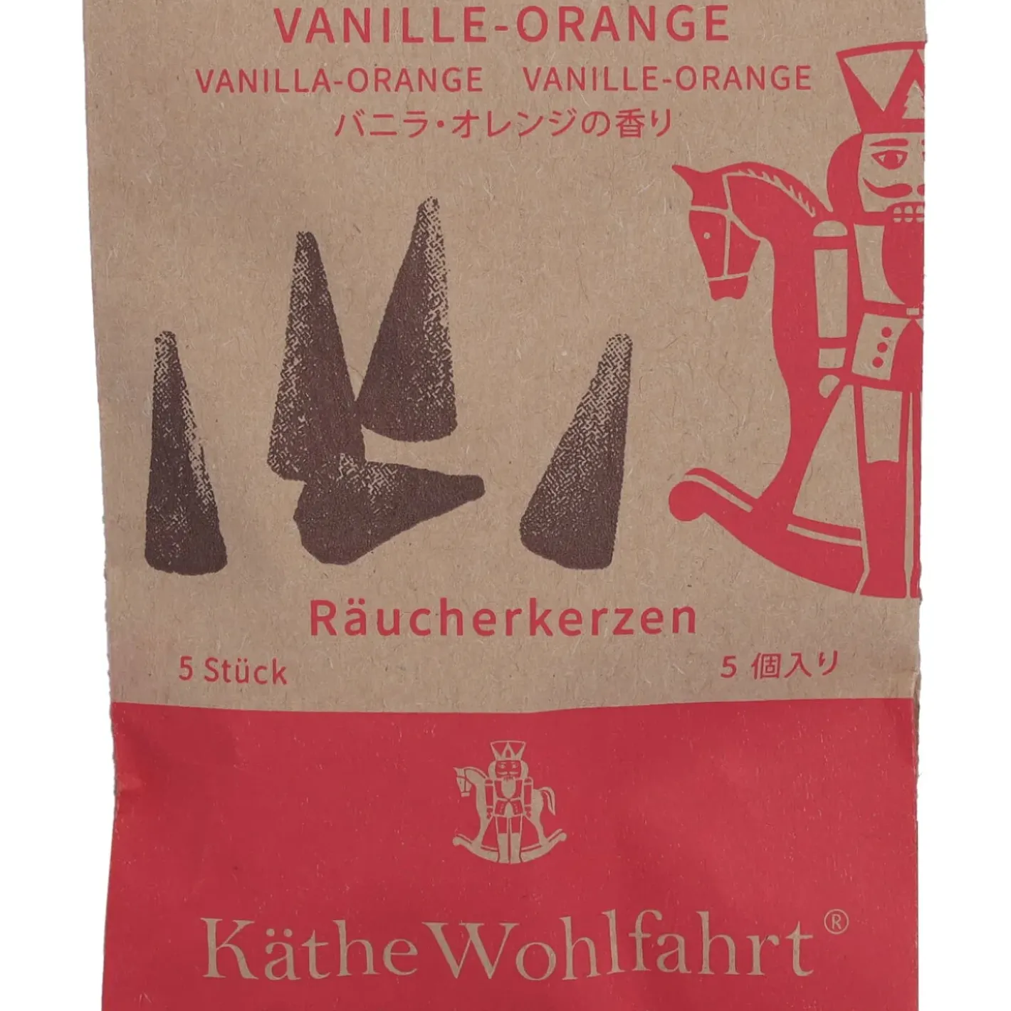 Käthe Wohlfahrt Zubehör & Ersatzteile-Raucherkerzen Vanille-Orange, Gros