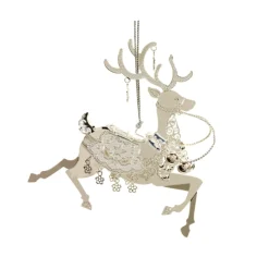 Käthe Wohlfahrt Baumschmuck Aus Messing-Rentier, Versilbert