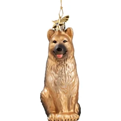 Poesie in Glas Baumschmuck Aus Glas-Schaferhund