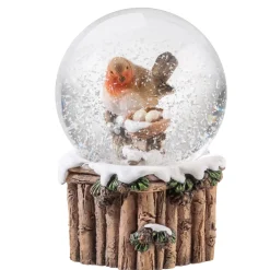 Käthe Wohlfahrt Schneekugeln-Schneekugel "Rotkehlchen Mit Nest"