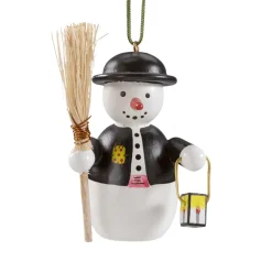 Käthes Original Baumschmuck Aus Holz-Schneemann Mit Laterne