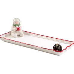 Käthe Wohlfahrt Tischdeko-Schneemann, Platzchenplatte