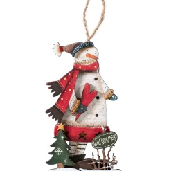 Käthe Wohlfahrt Hängedeko-Schneemann Willkommen