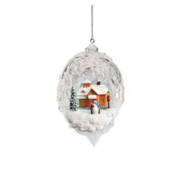 Käthe Wohlfahrt Baumschmuck Aus Acrylglas-Schneemanns Haus
