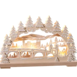 RATAGS Holzdesign Deutschland Motive-Schwibbögen "Heidelberg Im Winter", 115 V