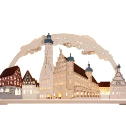 RATAGS Holzdesign Rothenburg Motive-Schwibbögen "Rothenburg Ob Der Tauber" 230V