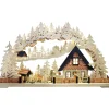 RATAGS Holzdesign Schwibbögen-Schwibbögen "Waldidylle", 230V Mit Usb A-Anschluss