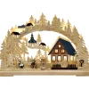 RATAGS Holzdesign Schwibbögen-Schwibbögen "Weihnacht In Seiffen", 115V Mit Usb A-Anschluss