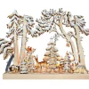 RATAGS Holzdesign Schwibbögen-Schwibbögen "Winterwaldszene", 230V Mit Usb A-Anschluss