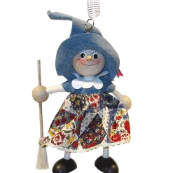 Käthe Wohlfahrt Spielzeug-Schwingfigur "Hexe", Blau