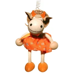 Käthe Wohlfahrt Spielzeug-Schwingfigur "Kuh Mit Kleidchen"