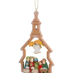 Käthes Original Baumschmuck Aus Holz-Seiffener Kirche