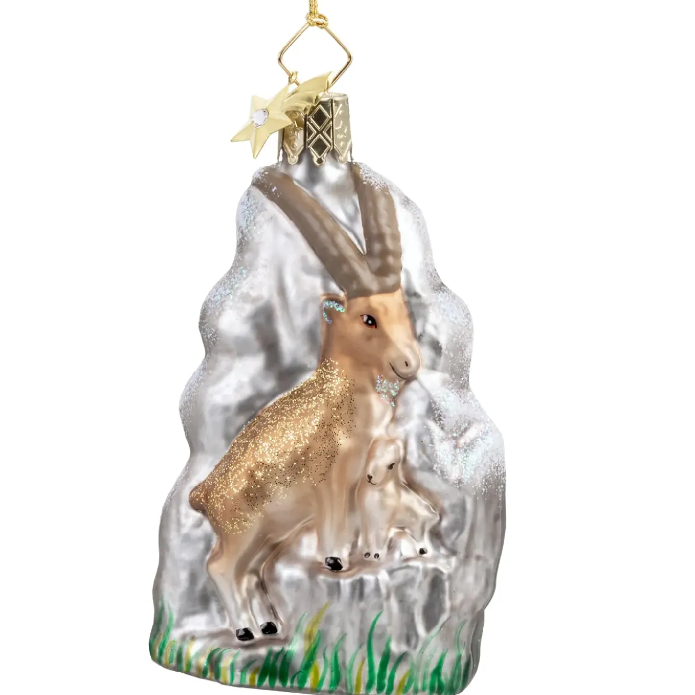 Poesie in Glas Baumschmuck Aus Glas-Steinbock
