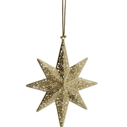 Käthe Wohlfahrt Baumschmuck Aus Messing-Stern Filigran, Goldfarben