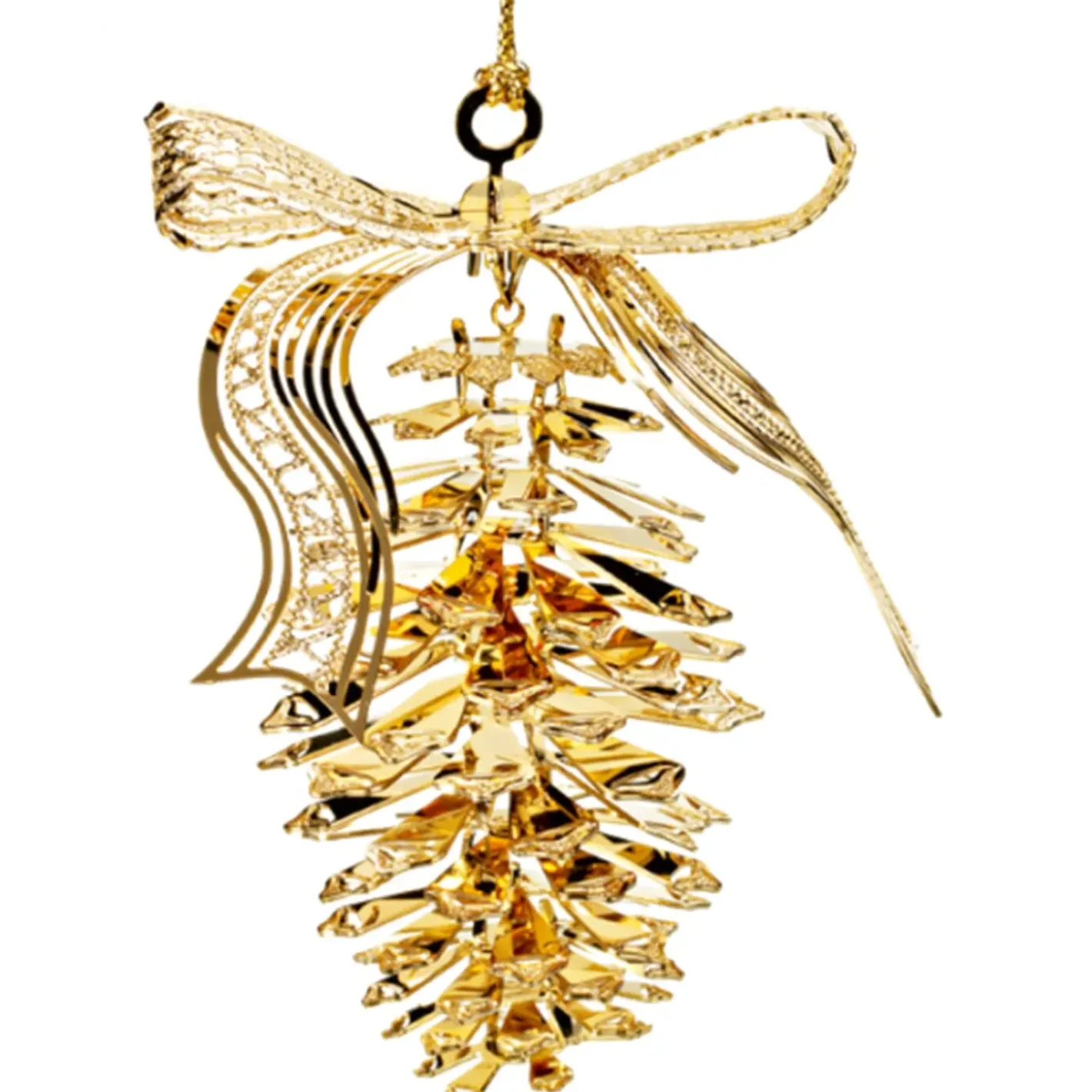 Käthe Wohlfahrt Baumschmuck Aus Messing-Tannenzapfen, Vergoldet