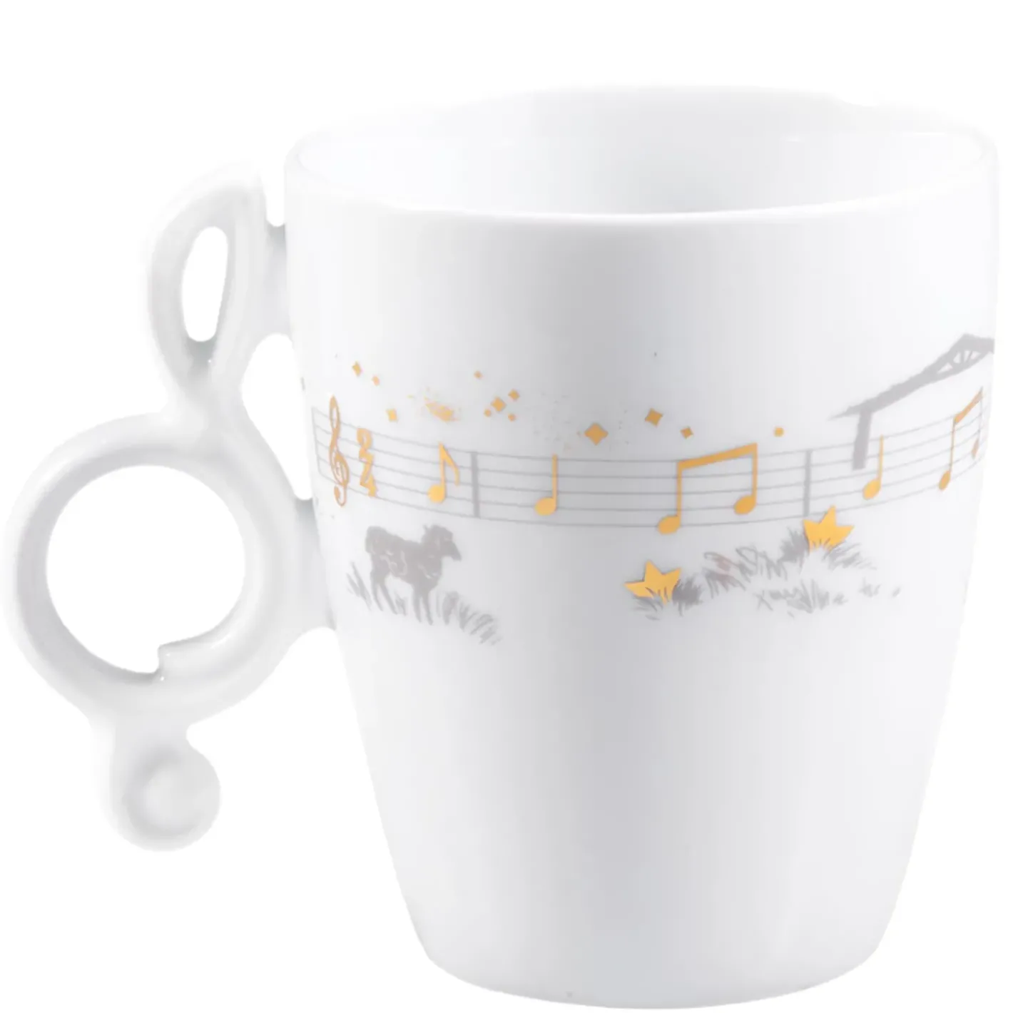 Meissen Porzellan Tischdeko-Tasse "Ihr Kinderlein Kommet"