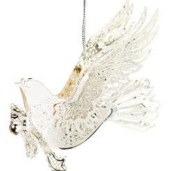 Käthe Wohlfahrt Baumschmuck Aus Messing-Taube, Versilbert