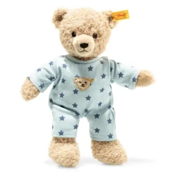 Steiff Plüschtiere-Teddybar-Junge Mit Schlafanzug, Blau (25 Cm)