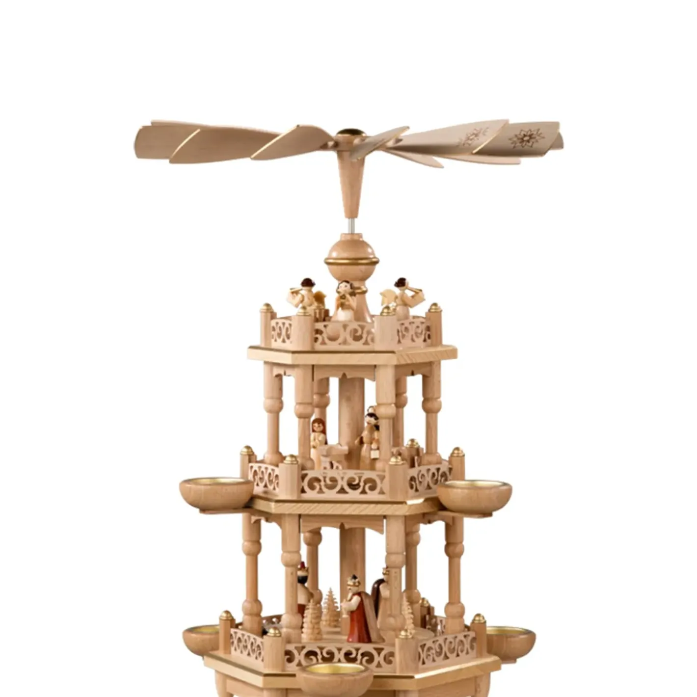Richard Glässer Pyramiden-Teelicht-Pyramide "Christi Geburt"