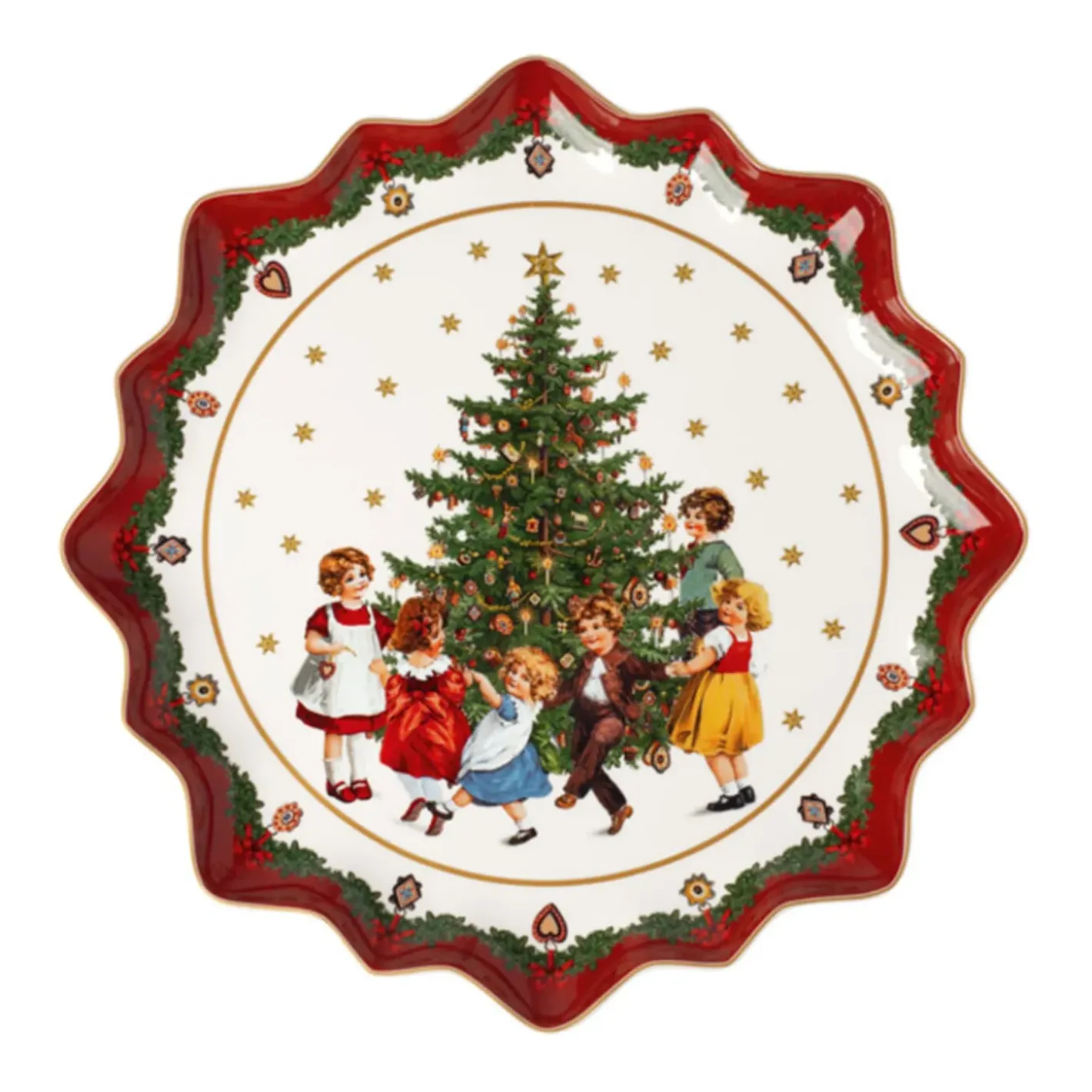 Villeroy & Boch Tischdeko-Toy'S Fantasy Gebackteller Tief, Kinder Tanzen Um Baum