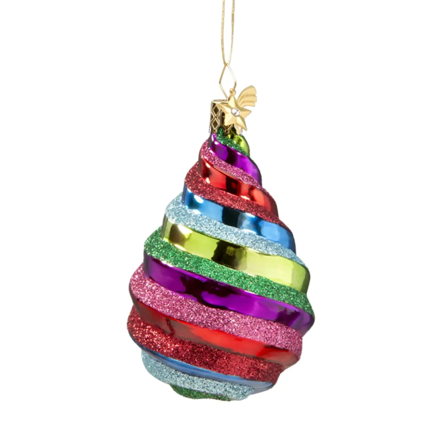 Poesie in Glas Baumkugeln Und Set-Angebote-Tropfen Bunt