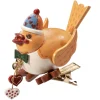Käthes Original Baumschmuck Aus Holz-Vogel Mit Clip, Gelb