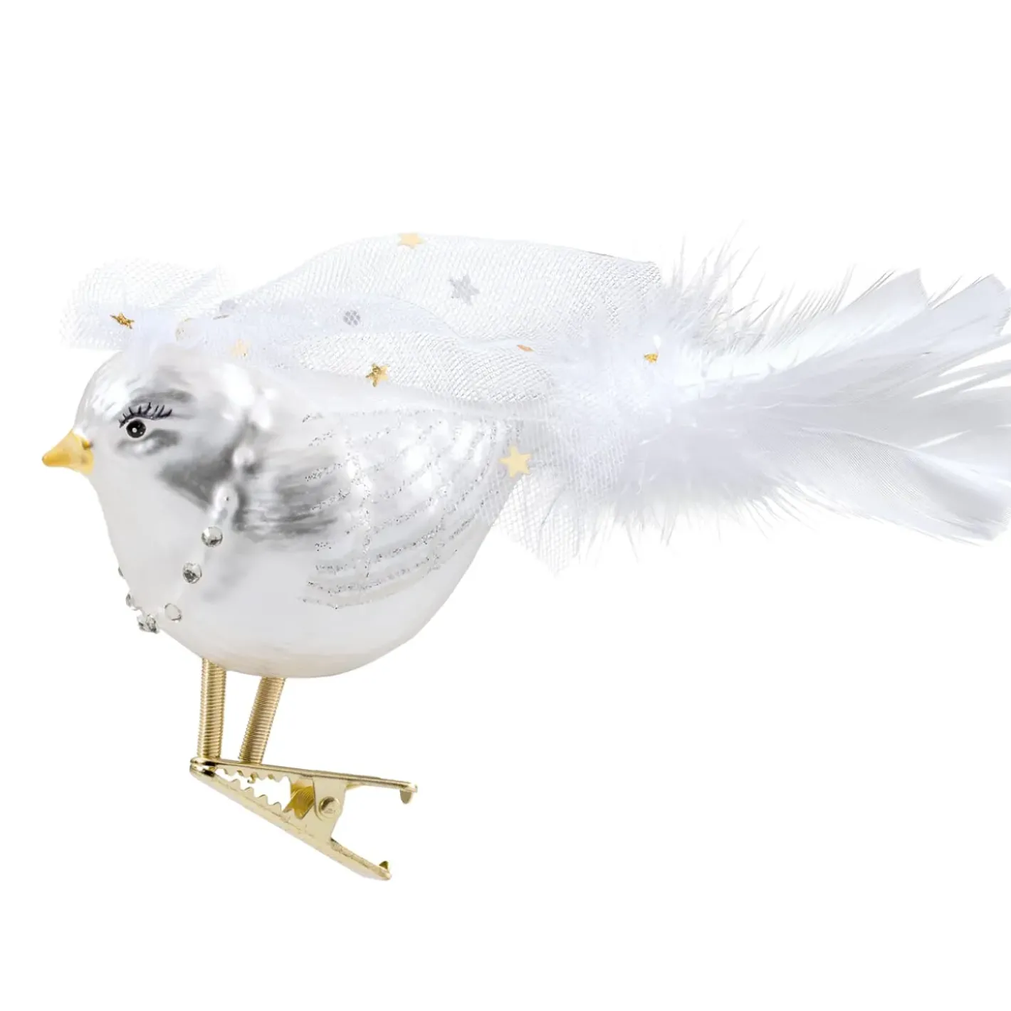 Poesie in Glas Baumschmuck Aus Glas-Vogel-Braut