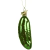 Poesie in Glas Baumschmuck Aus Glas-Weihnachtsgurke Glanzend, 9Cm