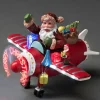 KONSTSMIDE Standfiguren-Weihnachtsmann Im Flugzeug