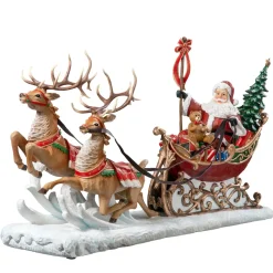 Käthe Wohlfahrt Standfiguren-Weihnachtsmann Im Rentierschlitten