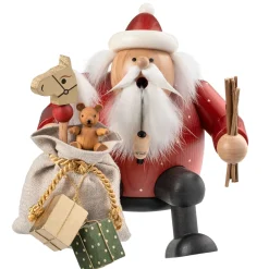 KWO Räuchermänner-Weihnachtsmann Mit Geschenkesack, Rauchermannchen