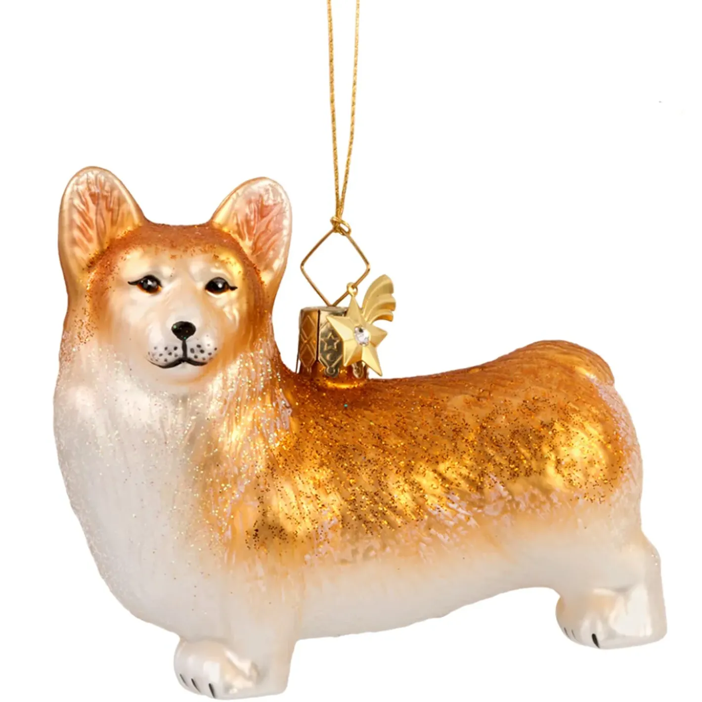 Poesie in Glas Baumschmuck Aus Glas-Welsh Corgi