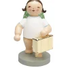 WENDT & KÜHN Wendt & Kühn Kollektion-Weltenbummler, Engel Mit Koffer, Goldedition No11