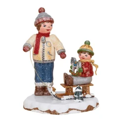 Hubrig Volkskunst Hubrig Miniaturen-Winterkinder Beste Freunde