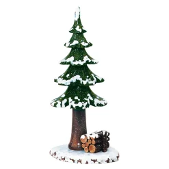 Hubrig Volkskunst Hubrig Miniaturen-Winterkinder Groser Winterbaum, 17 Cm