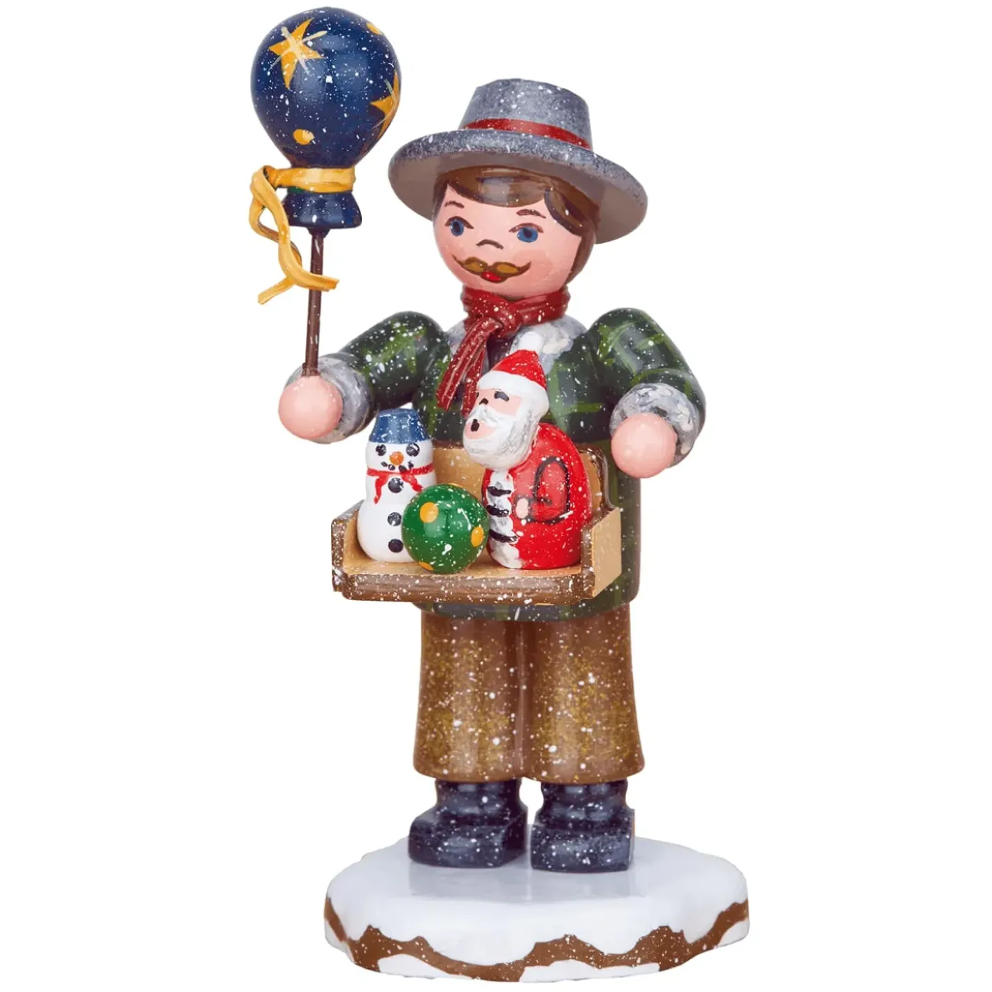 Hubrig Volkskunst Hubrig Miniaturen-Winterkinder Spielwarenhandler