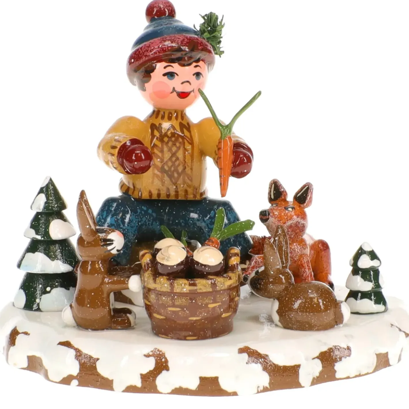 Hubrig Volkskunst Hubrig Miniaturen-Winterkinder Tiere Des Waldes